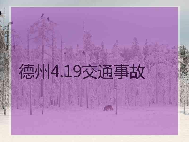 德州4.19交通事故