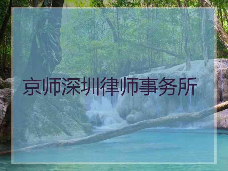 深圳律师事务所