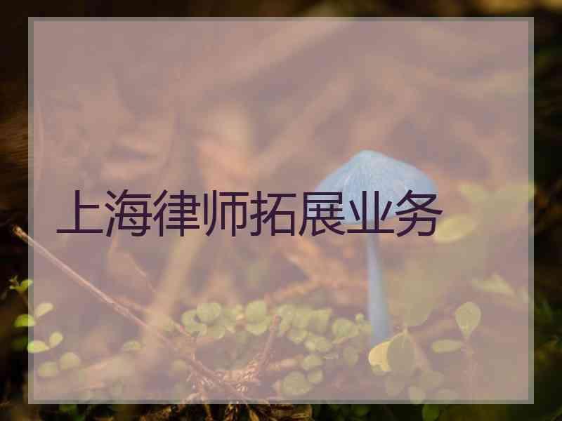 上海律师拓展业务