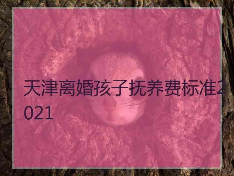 天津离婚孩子抚养费标准2021