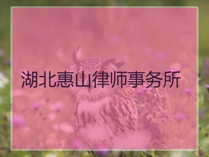 湖北惠山律师事务所