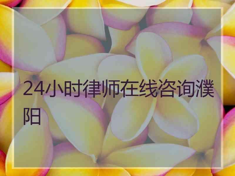 24小时律师在线咨询濮阳