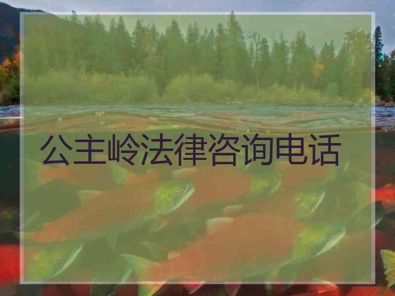 公主岭法律咨询电话