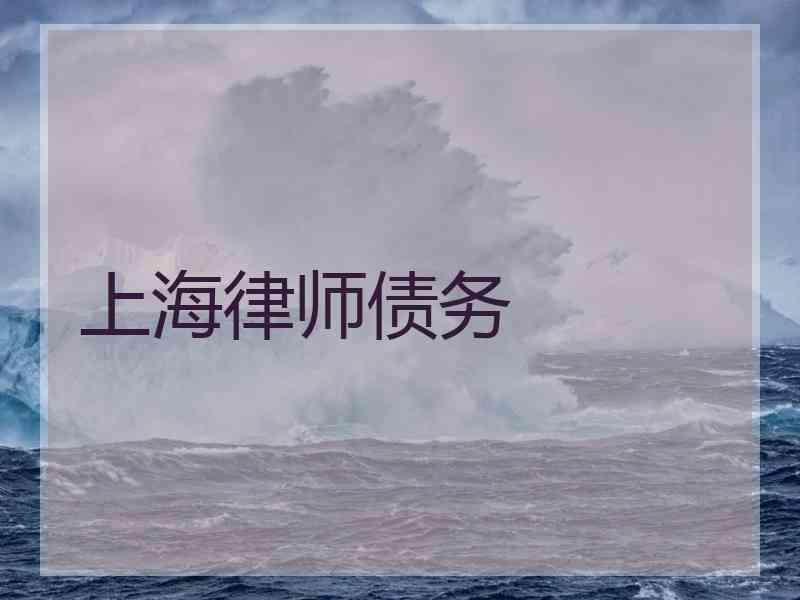 上海律师债务