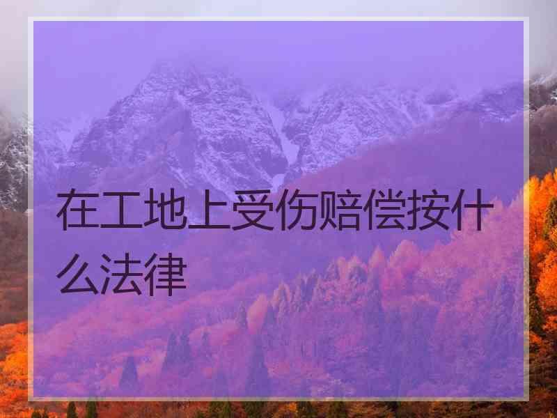 在工地上受伤赔偿按什么法律