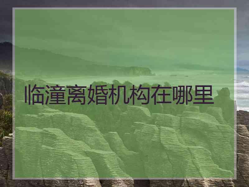 临潼离婚机构在哪里