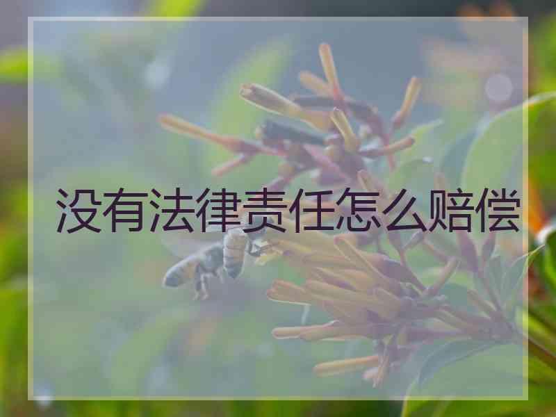 没有法律责任怎么赔偿