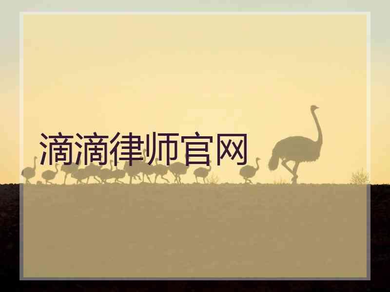 滴滴律师官网