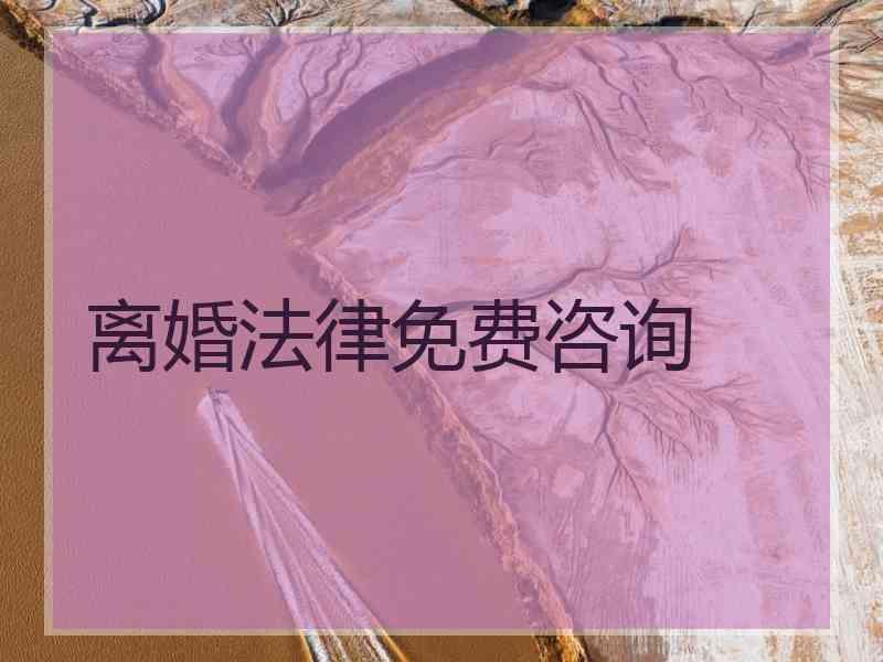 离婚法律免费咨询