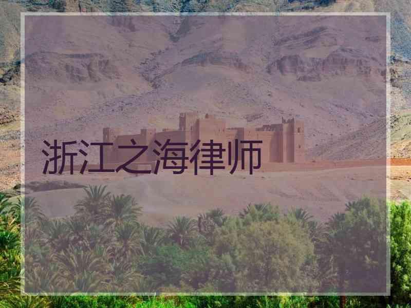 浙江之海律师
