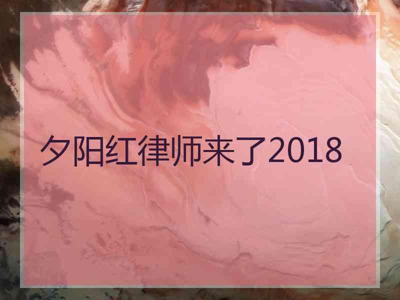 夕阳红律师来了2018