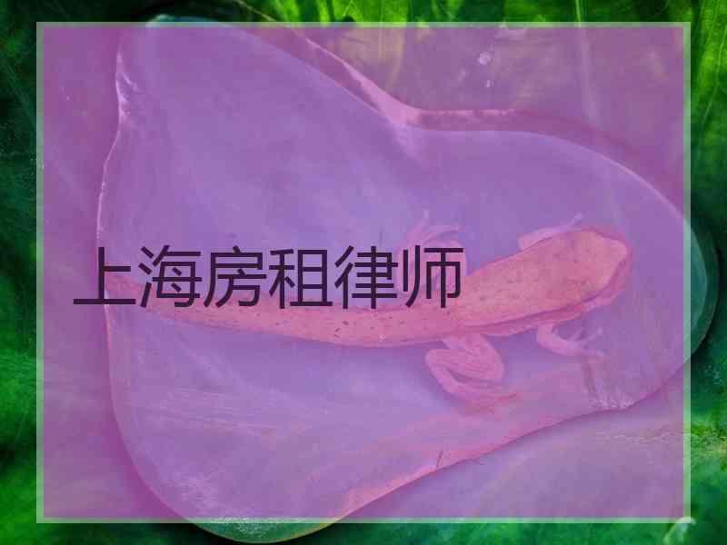 上海房租律师