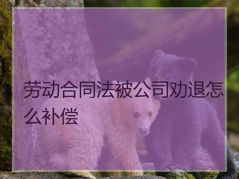 劳动合同法被公司劝退怎么补偿