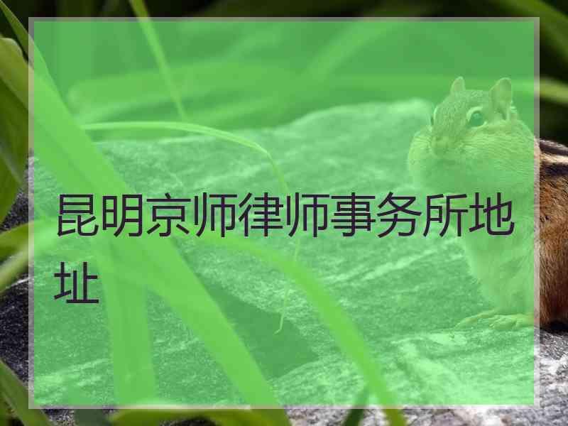 昆明律师事务所地址