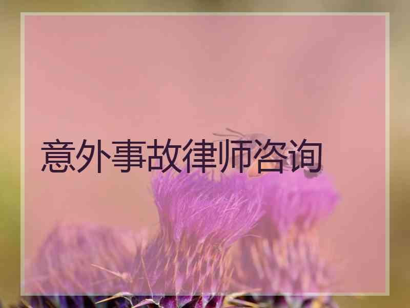 意外事故律师咨询