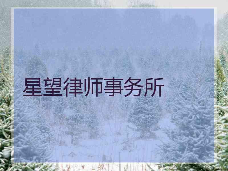 星望律师事务所