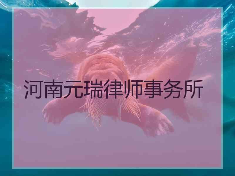 河南元瑞律师事务所