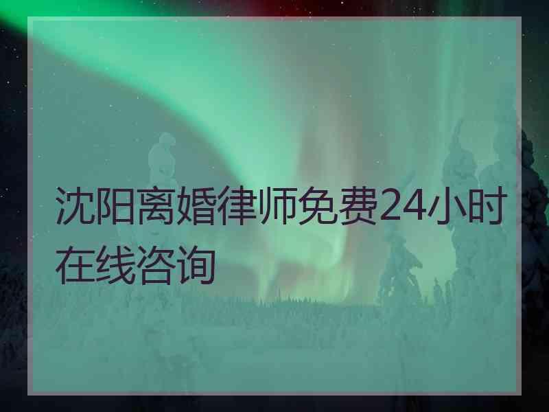 沈阳离婚律师免费24小时在线咨询