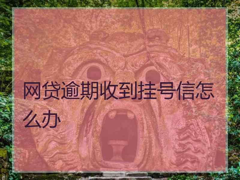 网贷逾期收到挂号信怎么办