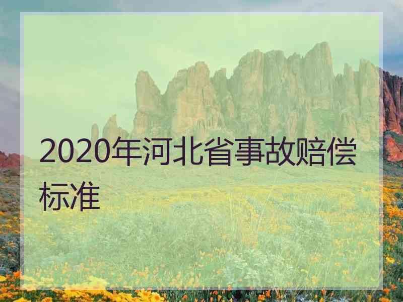 2020年河北省事故赔偿标准