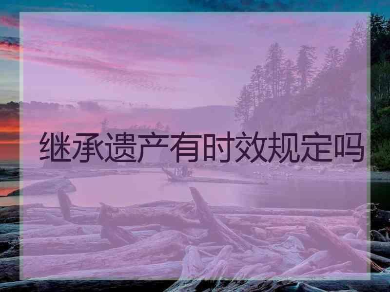 继承遗产有时效规定吗