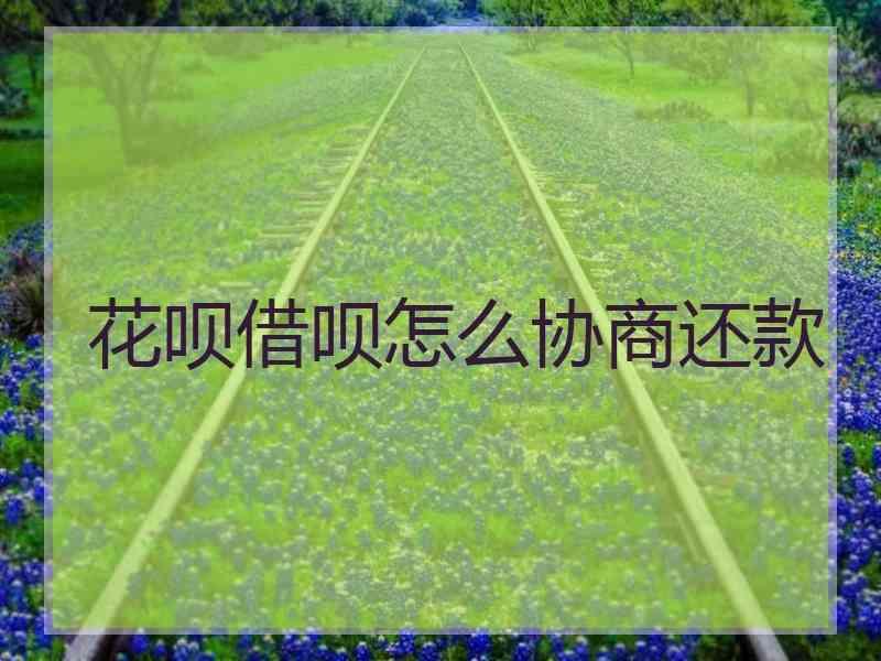 花呗借呗怎么协商还款