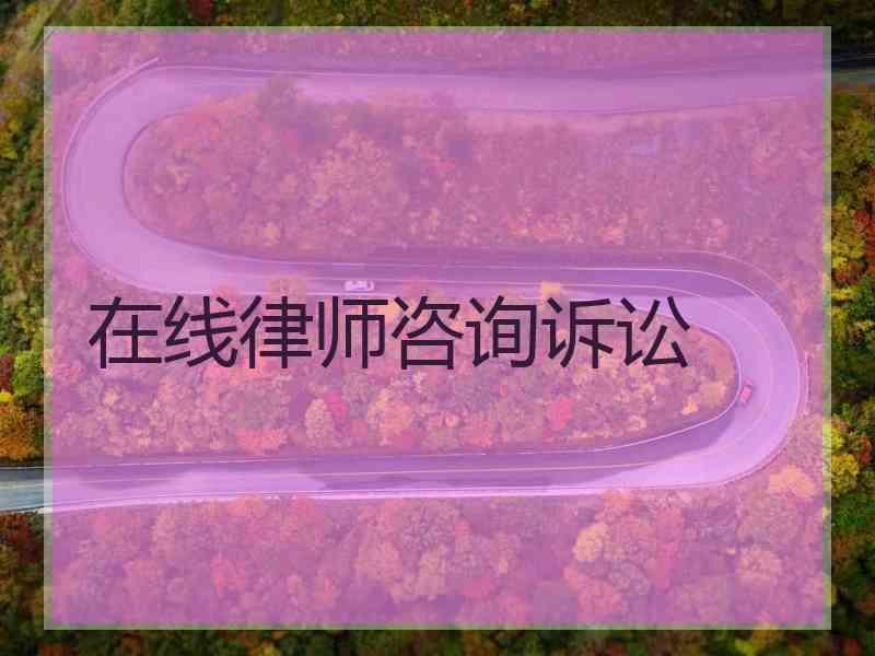 在线律师咨询诉讼