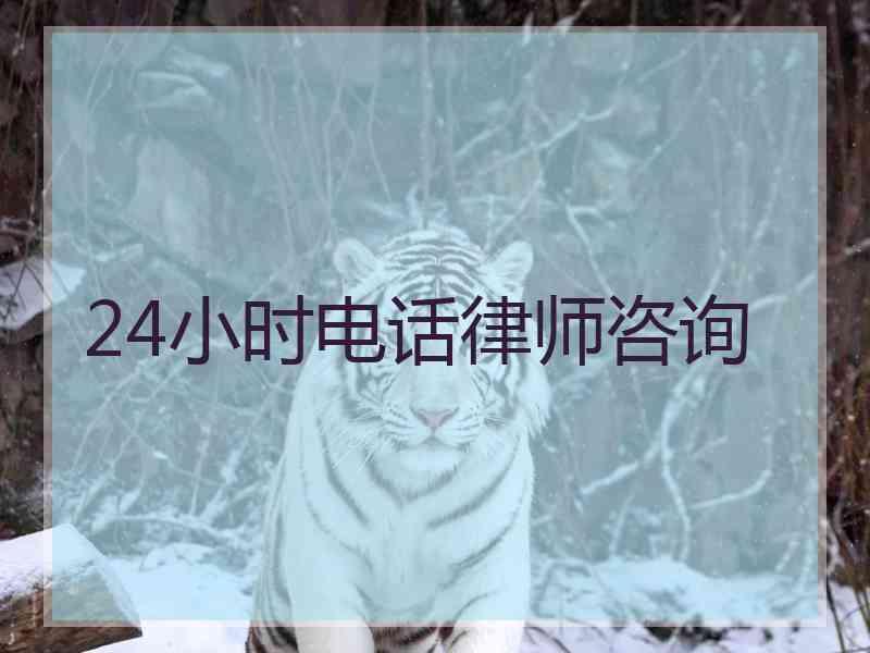 24小时电话律师咨询