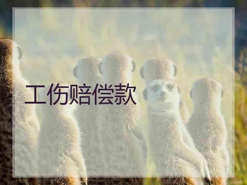 工伤赔偿款