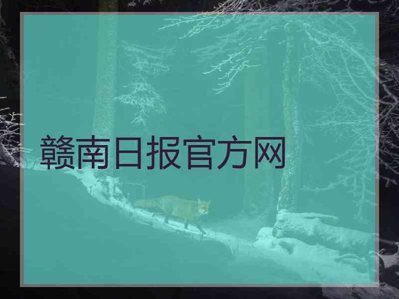 赣南日报官方网