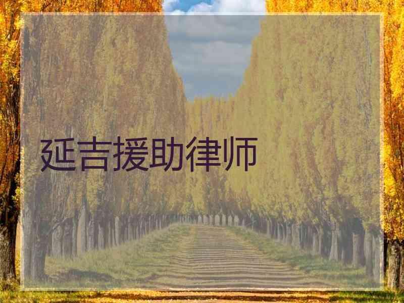 延吉援助律师