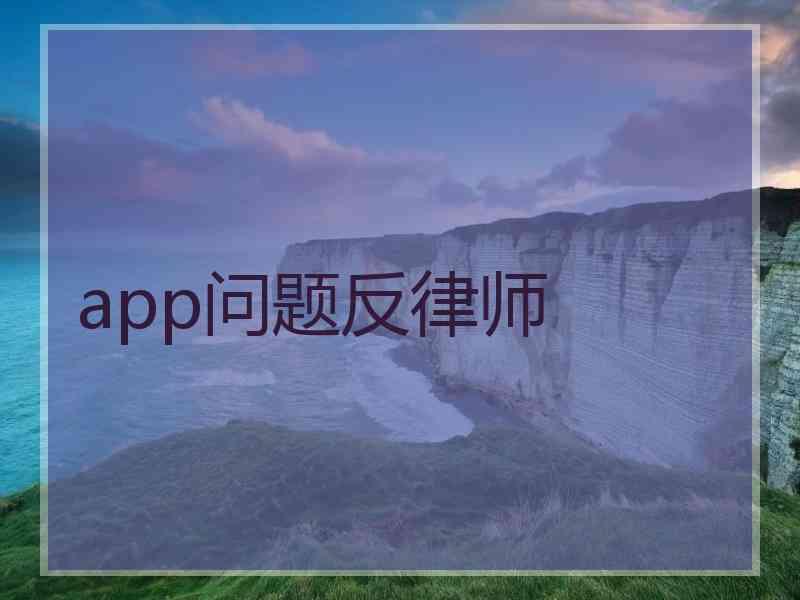 app问题反律师