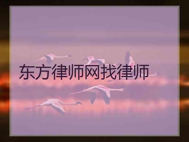 东方律师网找律师