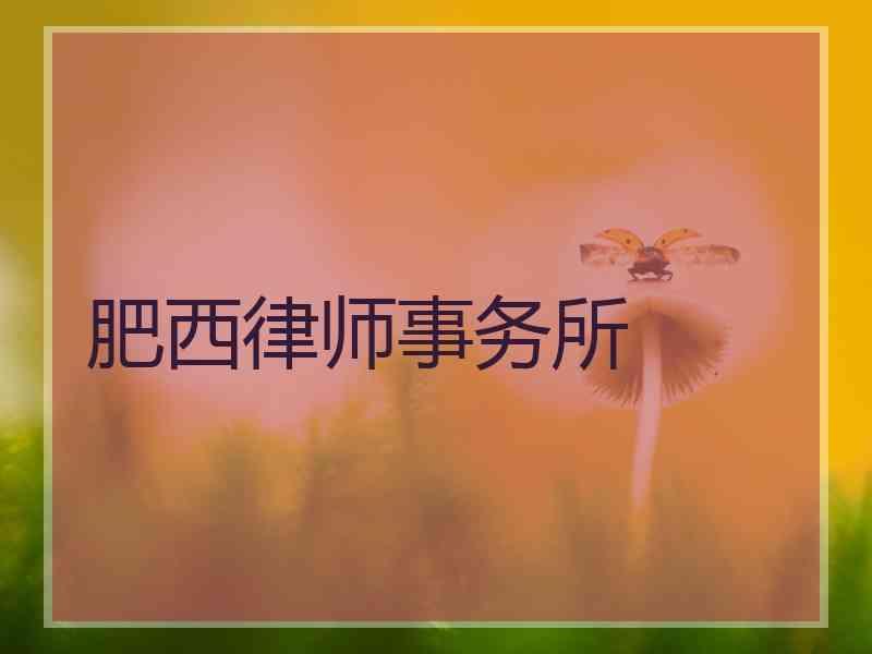 肥西律师事务所