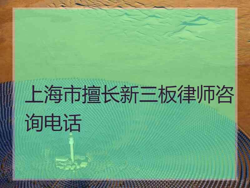 上海市擅长新三板律师咨询电话