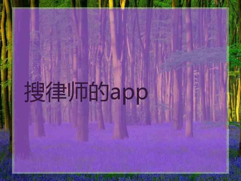 搜律师的app