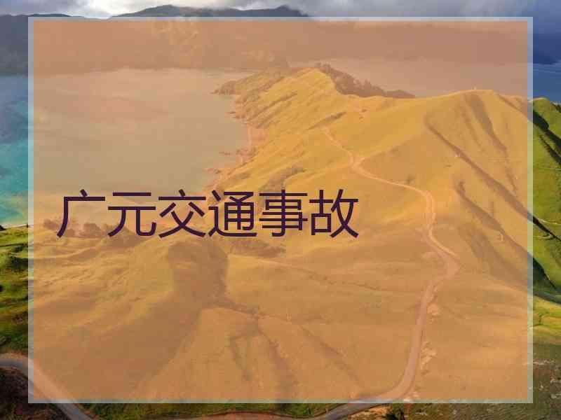 广元交通事故