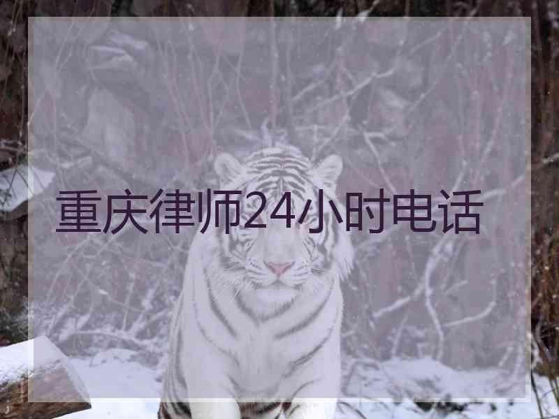 重庆律师24小时电话