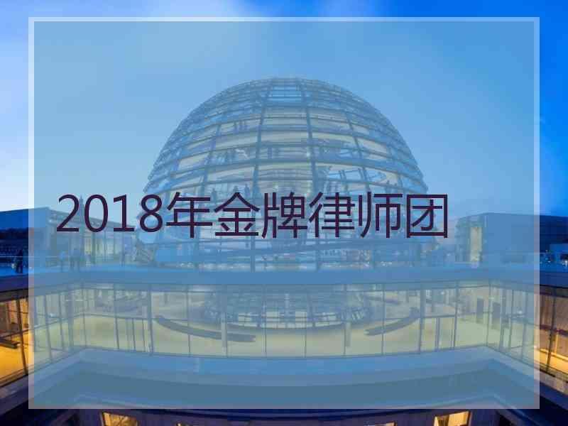 2018年金牌律师团