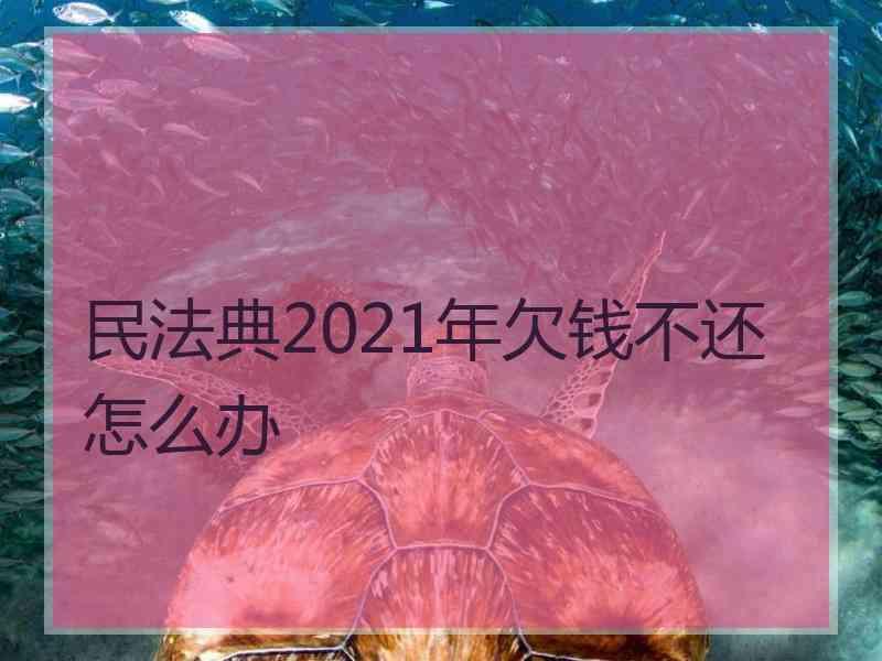 民法典2021年欠钱不还怎么办