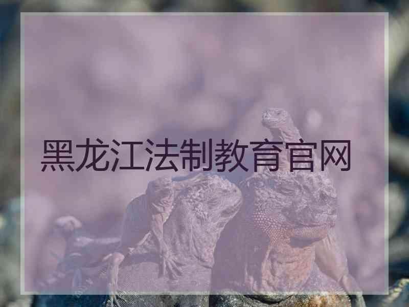 黑龙江法制教育官网