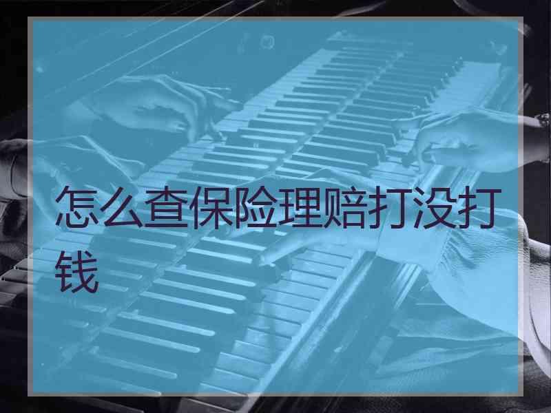 怎么查保险理赔打没打钱