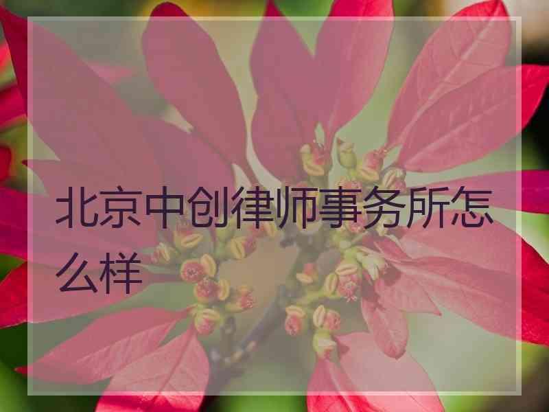 北京中创律师事务所怎么样