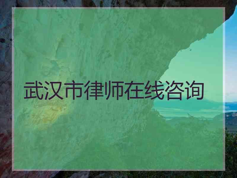 武汉市律师在线咨询