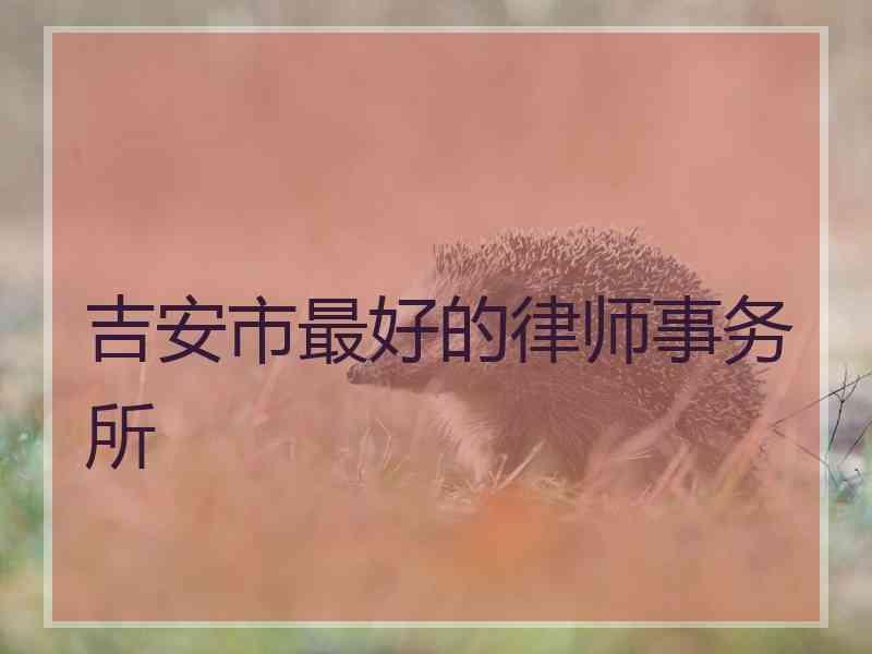 吉安市最好的律师事务所