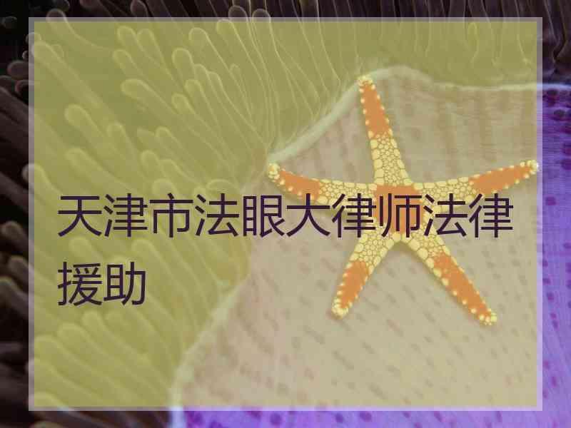 天津市法眼大律师法律援助