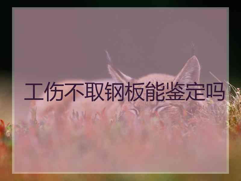 工伤不取钢板能鉴定吗