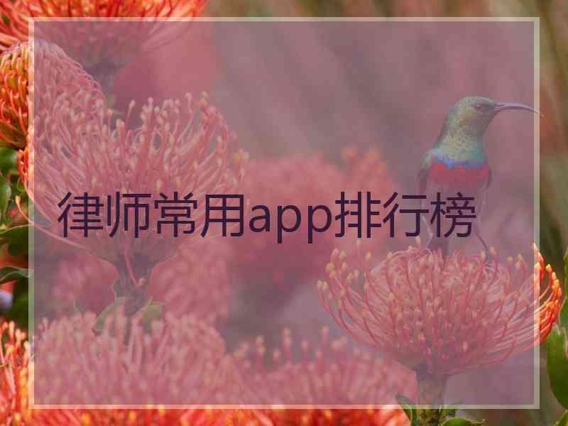 律师常用app排行榜