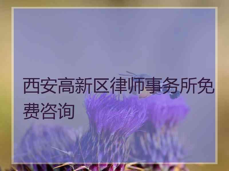 西安高新区律师事务所免费咨询