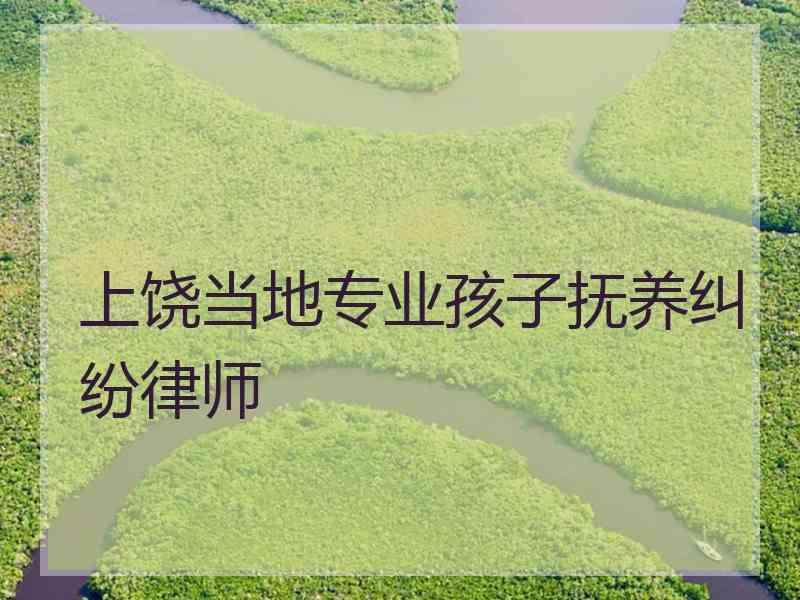 上饶当地专业孩子抚养纠纷律师 上饶当地专业孩子抚养纠纷律师